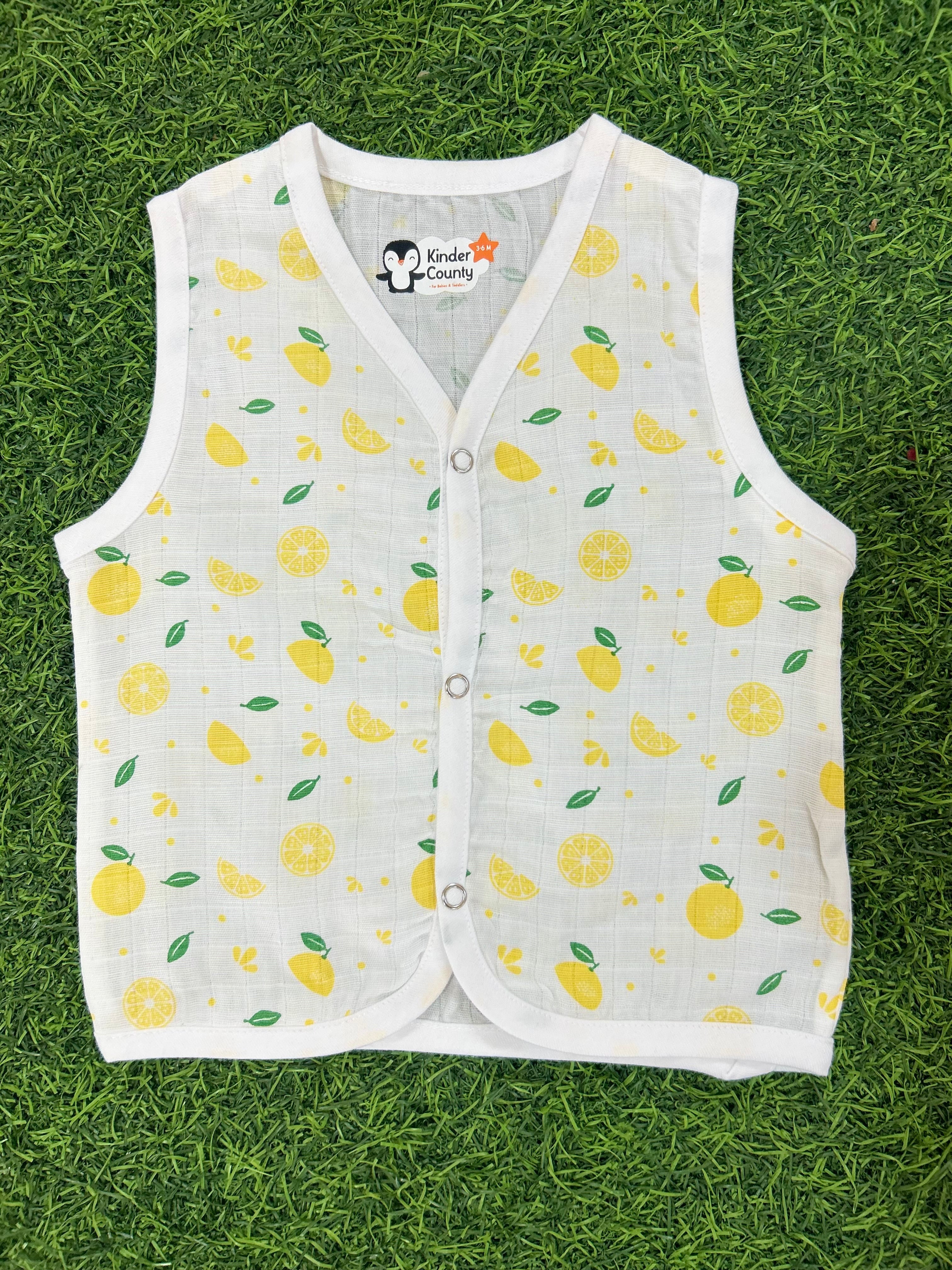 Muslin Jhabla  - Lemon