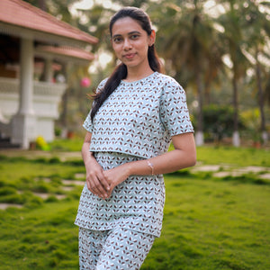 "Maternity Co-ord Set: Trendy and Comfortable Pregnancy Outfit - Shop Online for Maternity Fashion