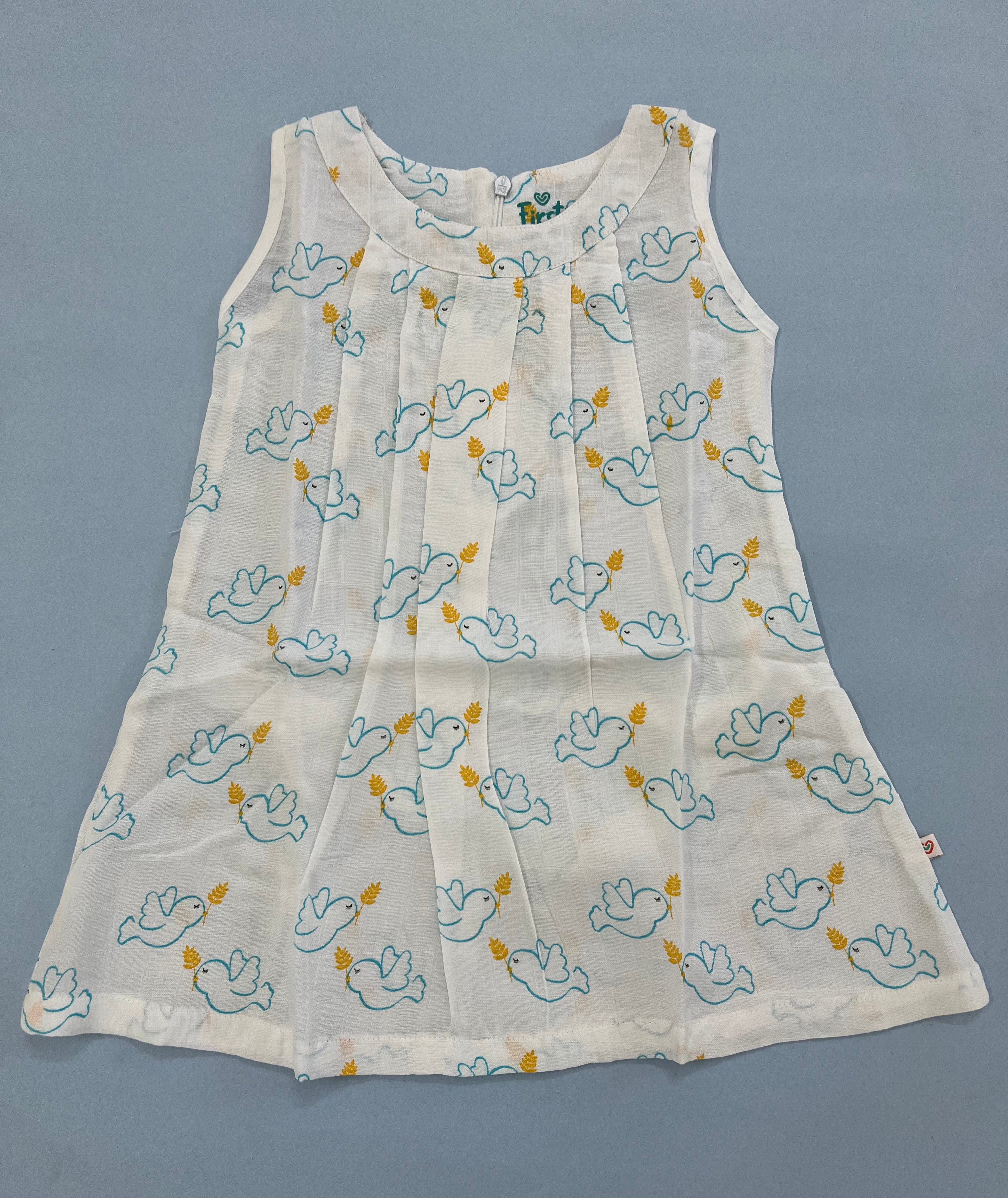 Muslin frock 1-2 years - Dove
