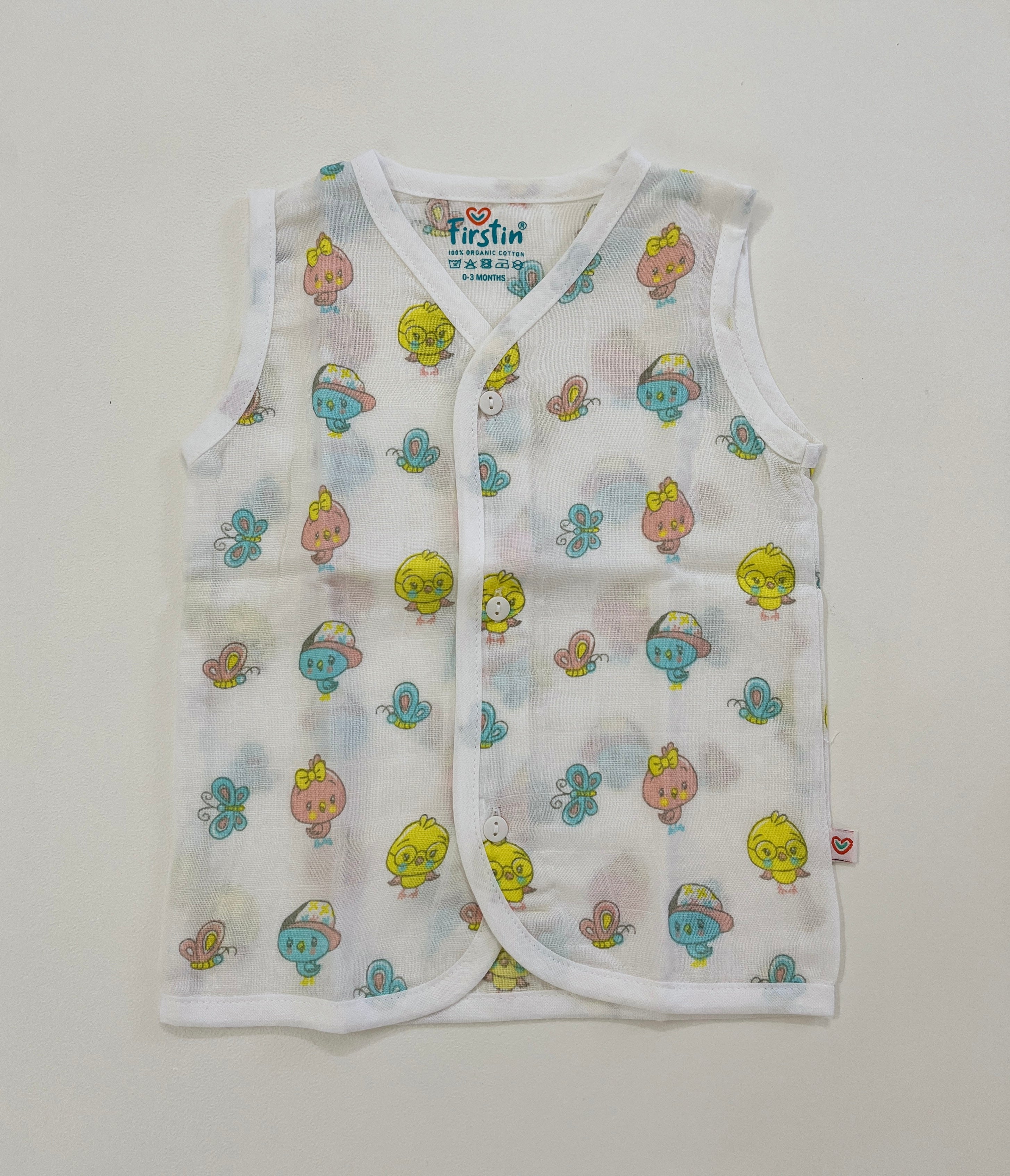 Muslin jhabla 3-6 - Butterfly