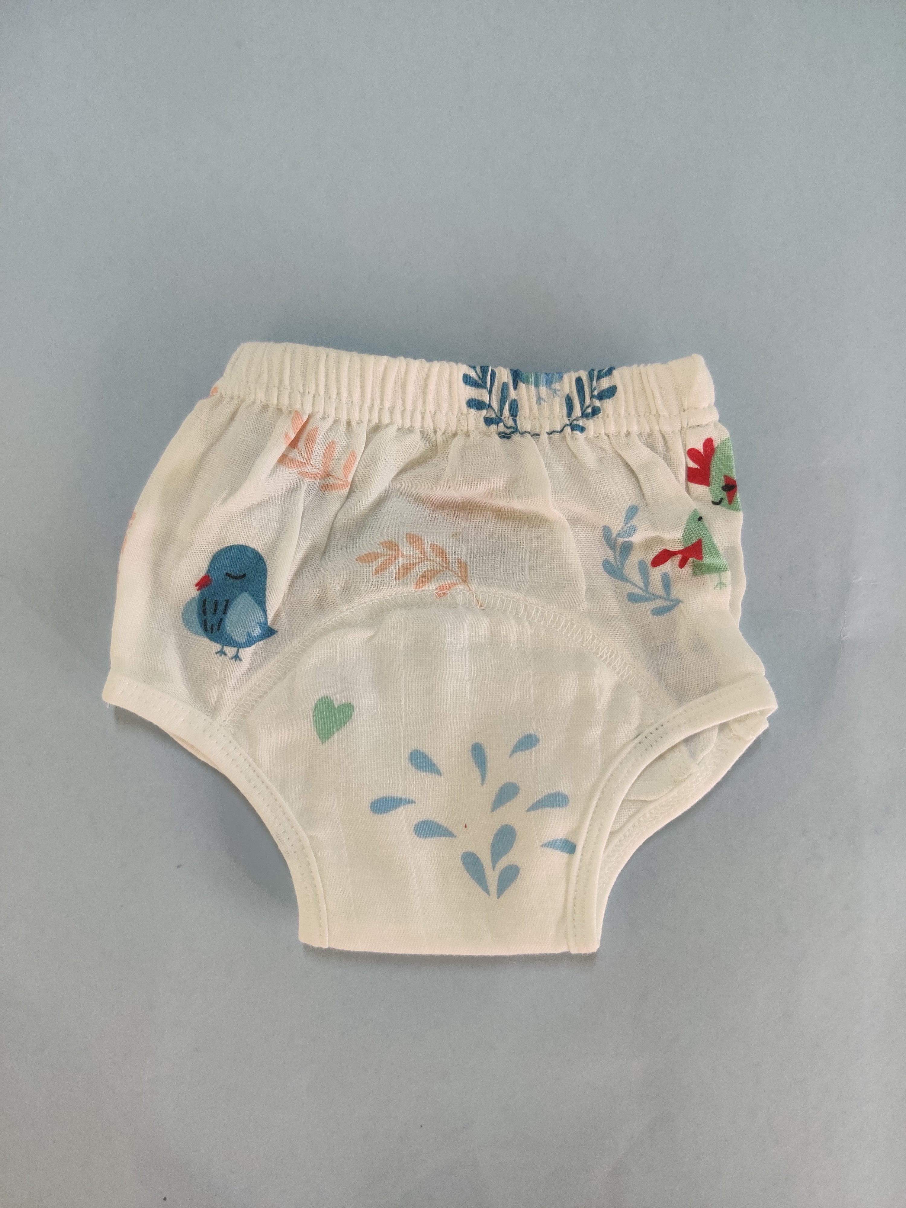 Muslin Padded underwear - Blue bird