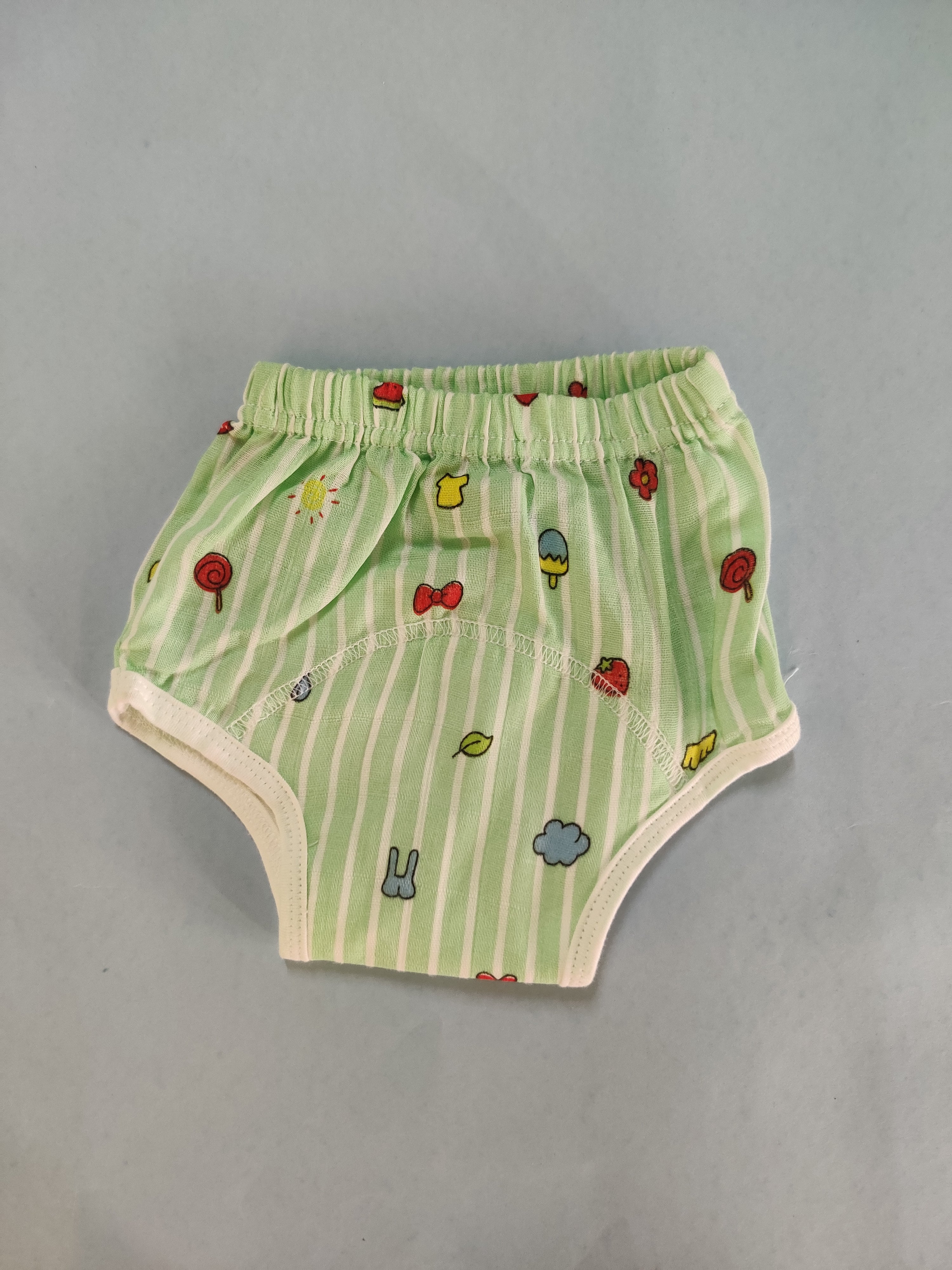 Muslin Padded underwear - Green candy