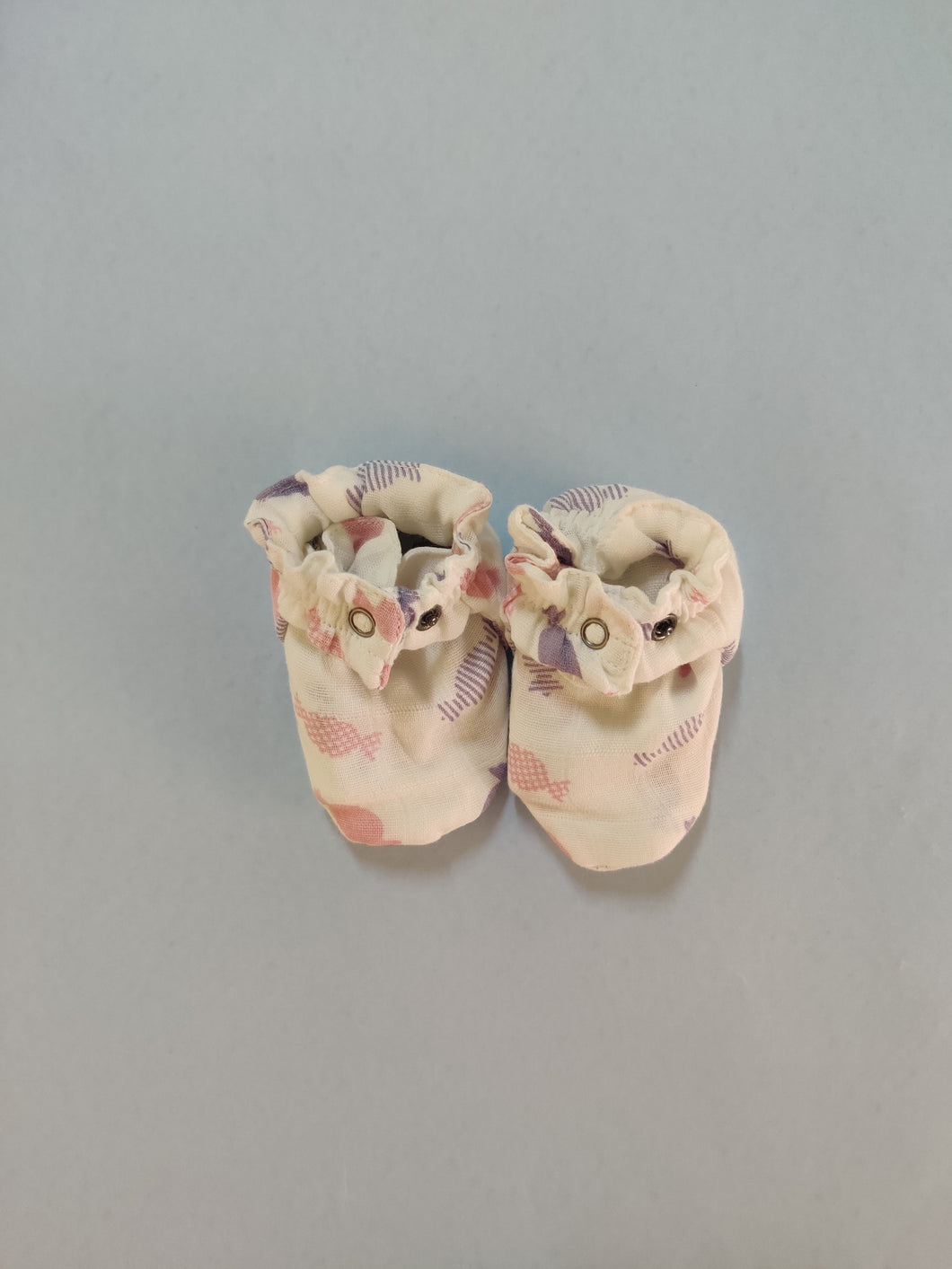 Muslin Booties - Chocolate