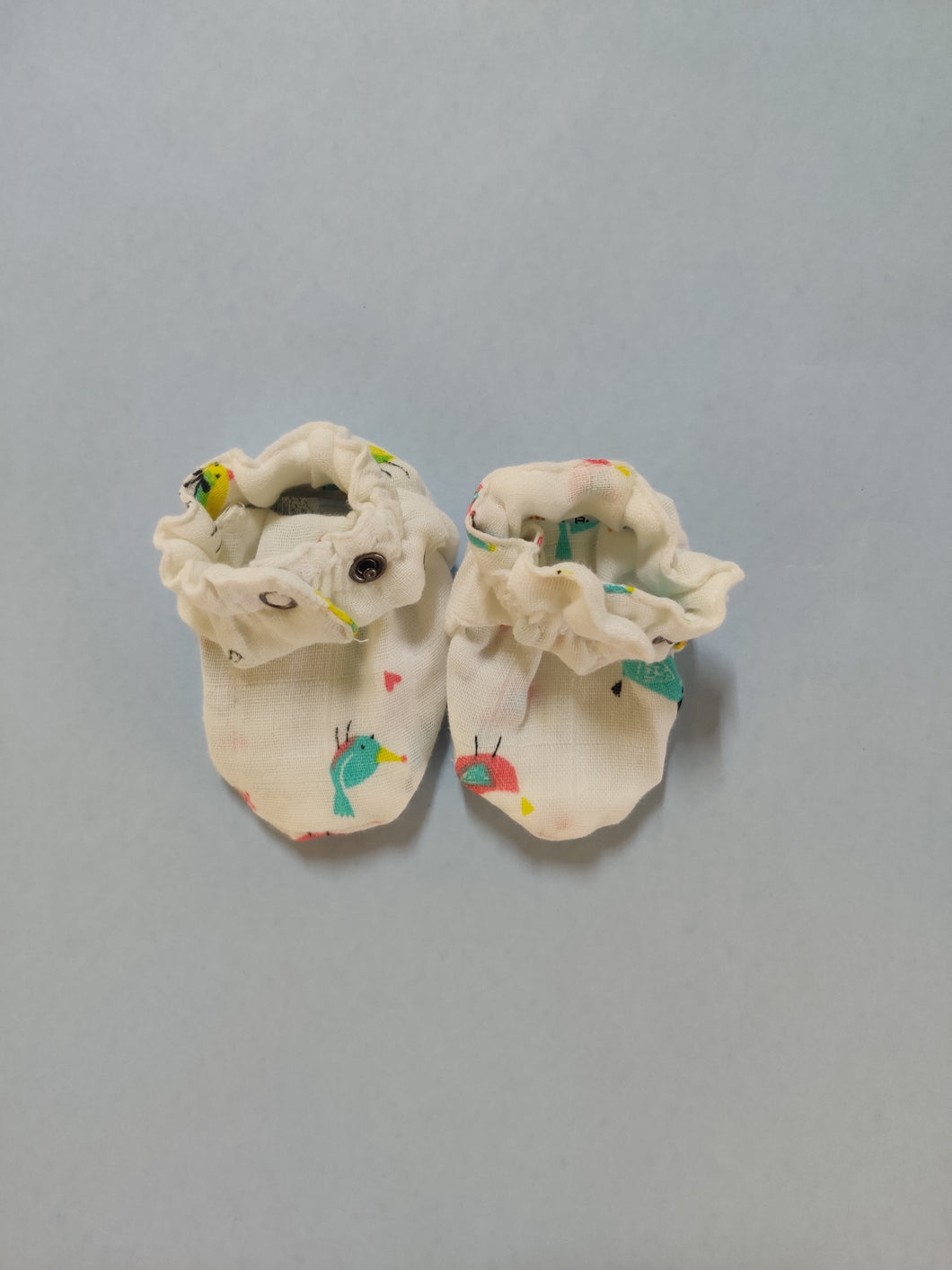 Muslin Booties - Bird