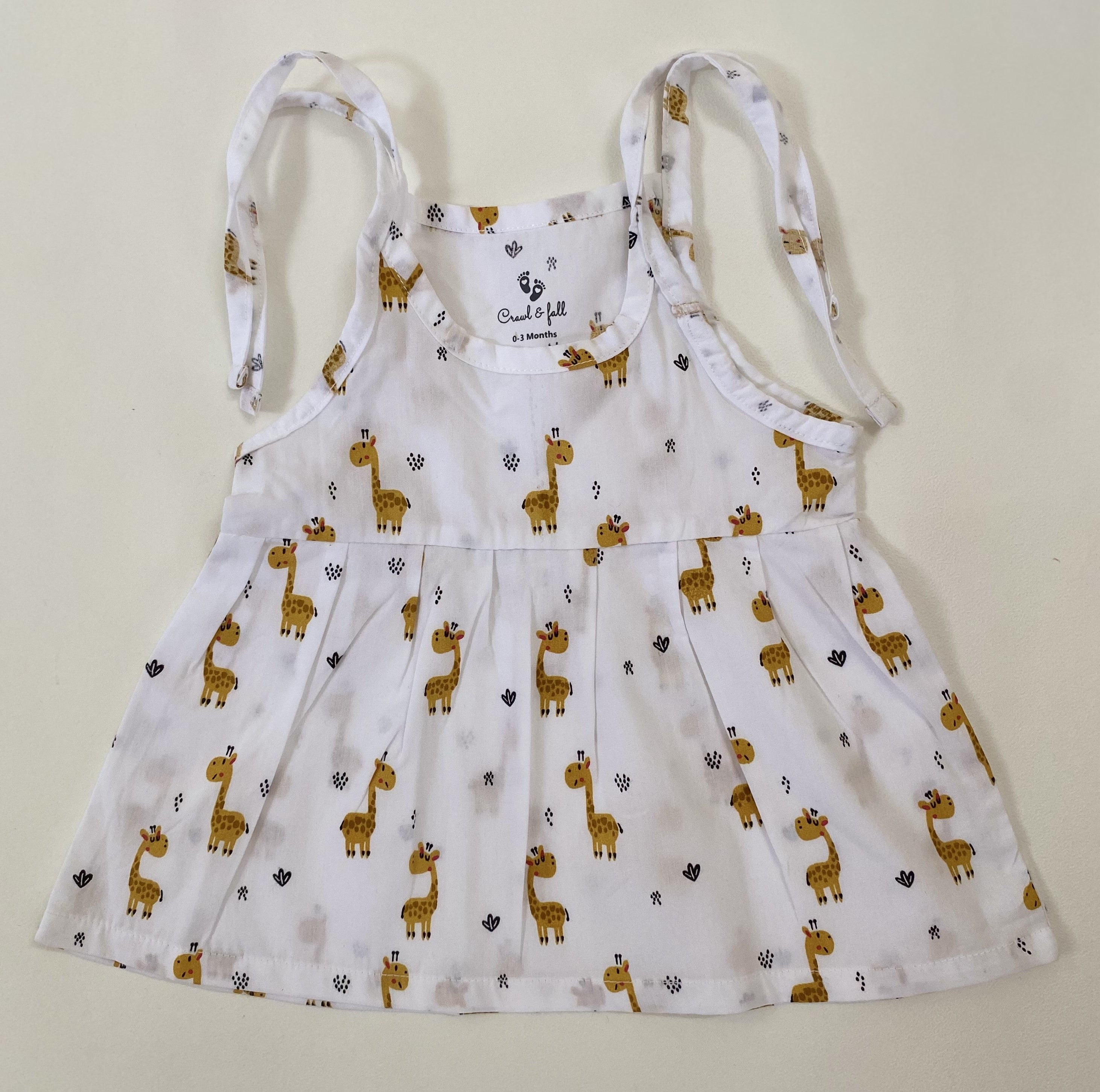 MulMul cotton frock - Giraffe 0-3M
