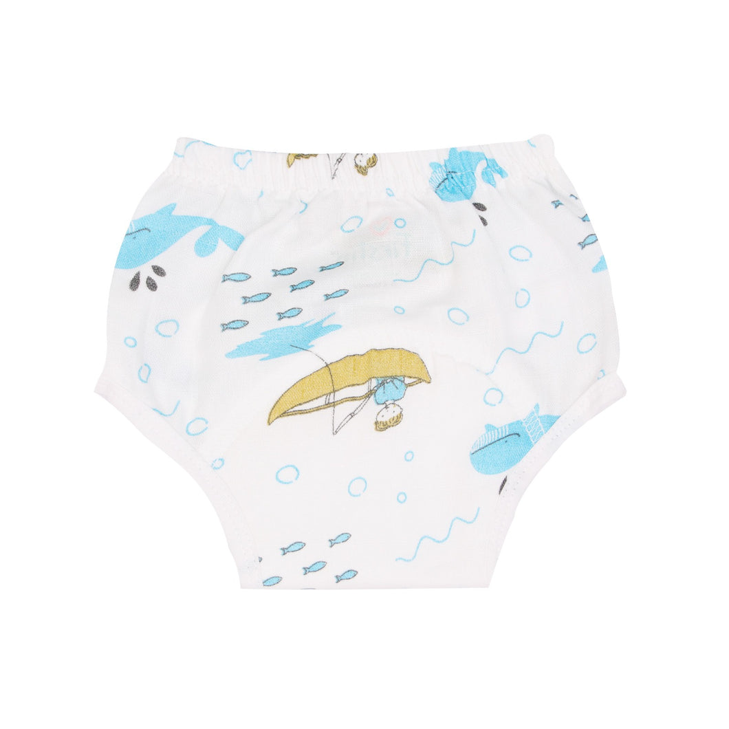 Muslin Padded underwear - Sea
