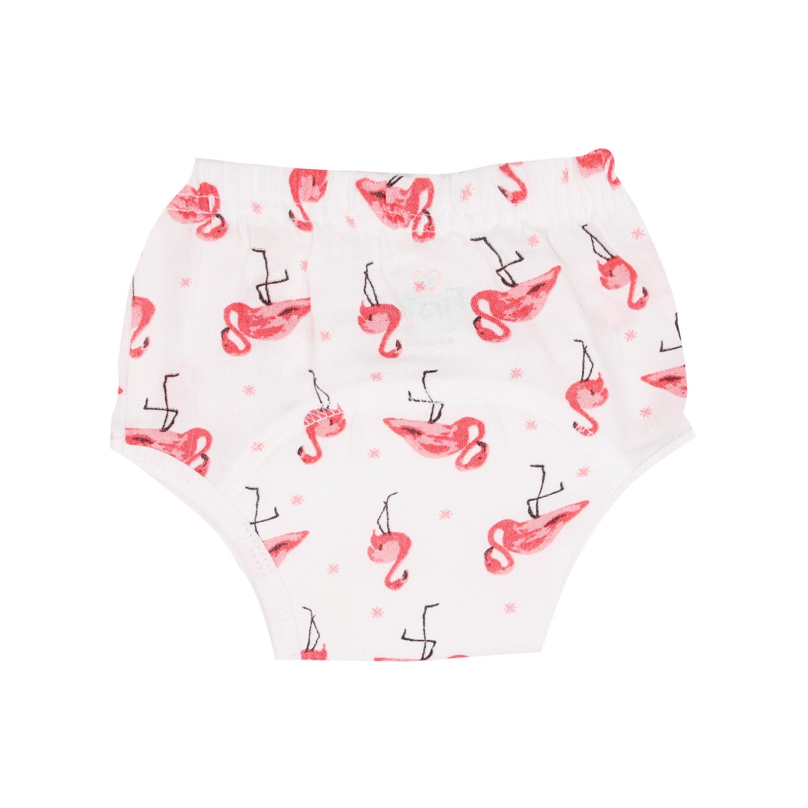 Muslin padded underwear - Flamingo