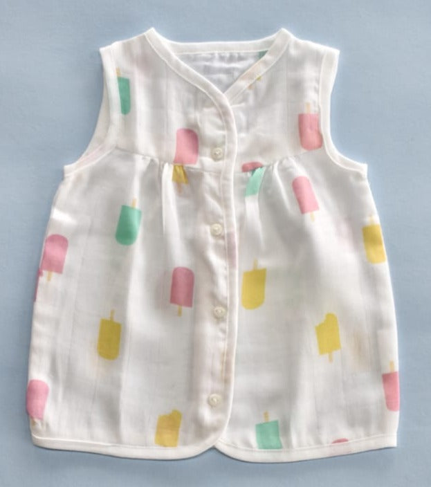 Muslin Frock 3-6 - Pops