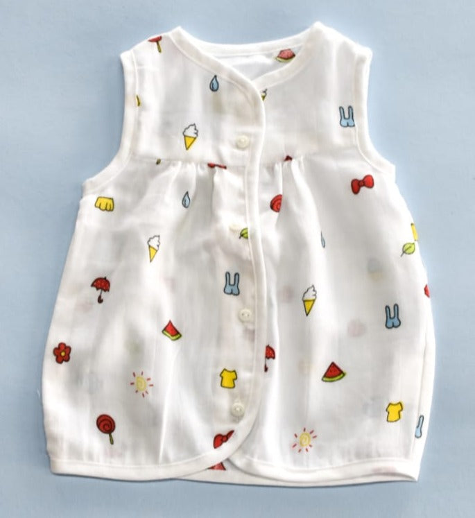 Muslin Frock 3-6 - Candy flip
