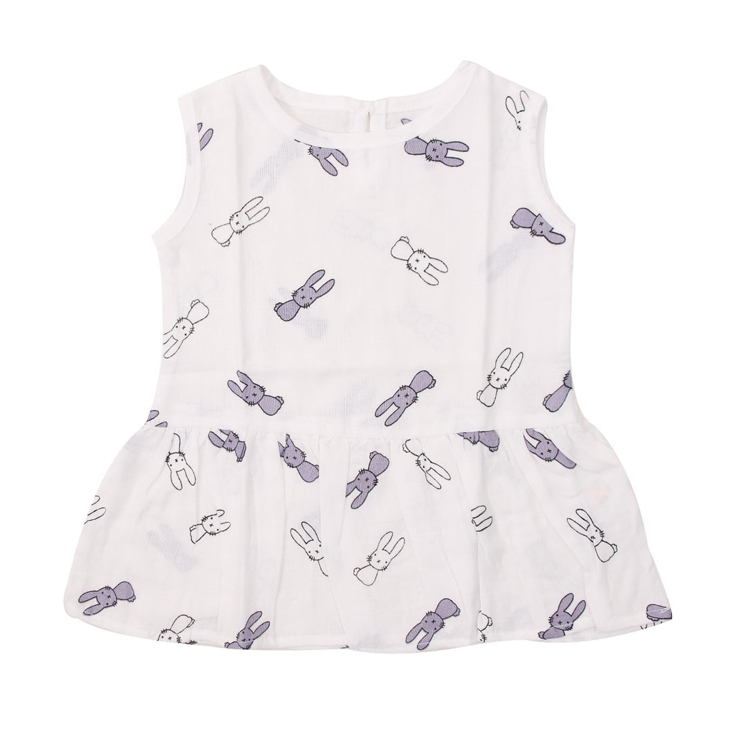 Muslin Frock 6-12 - Rabbit