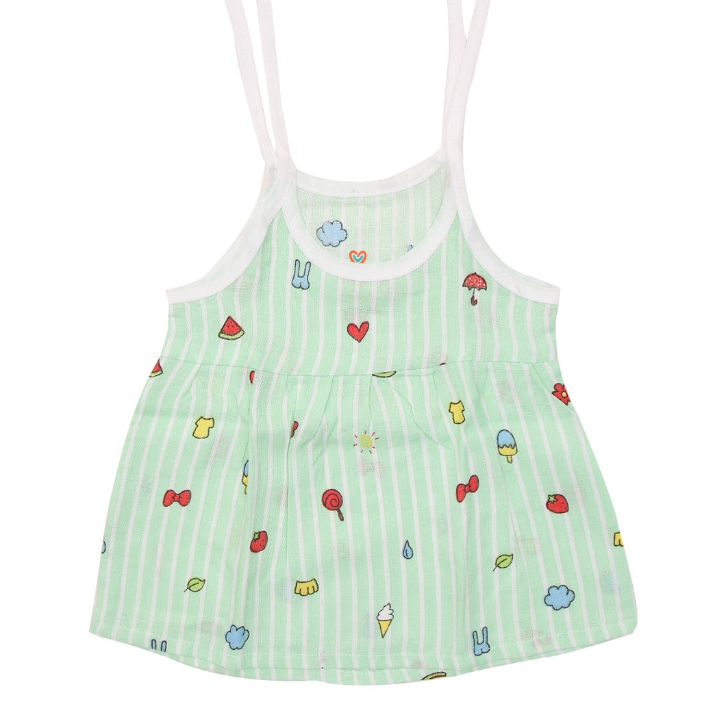Muslin Frock - Stripes