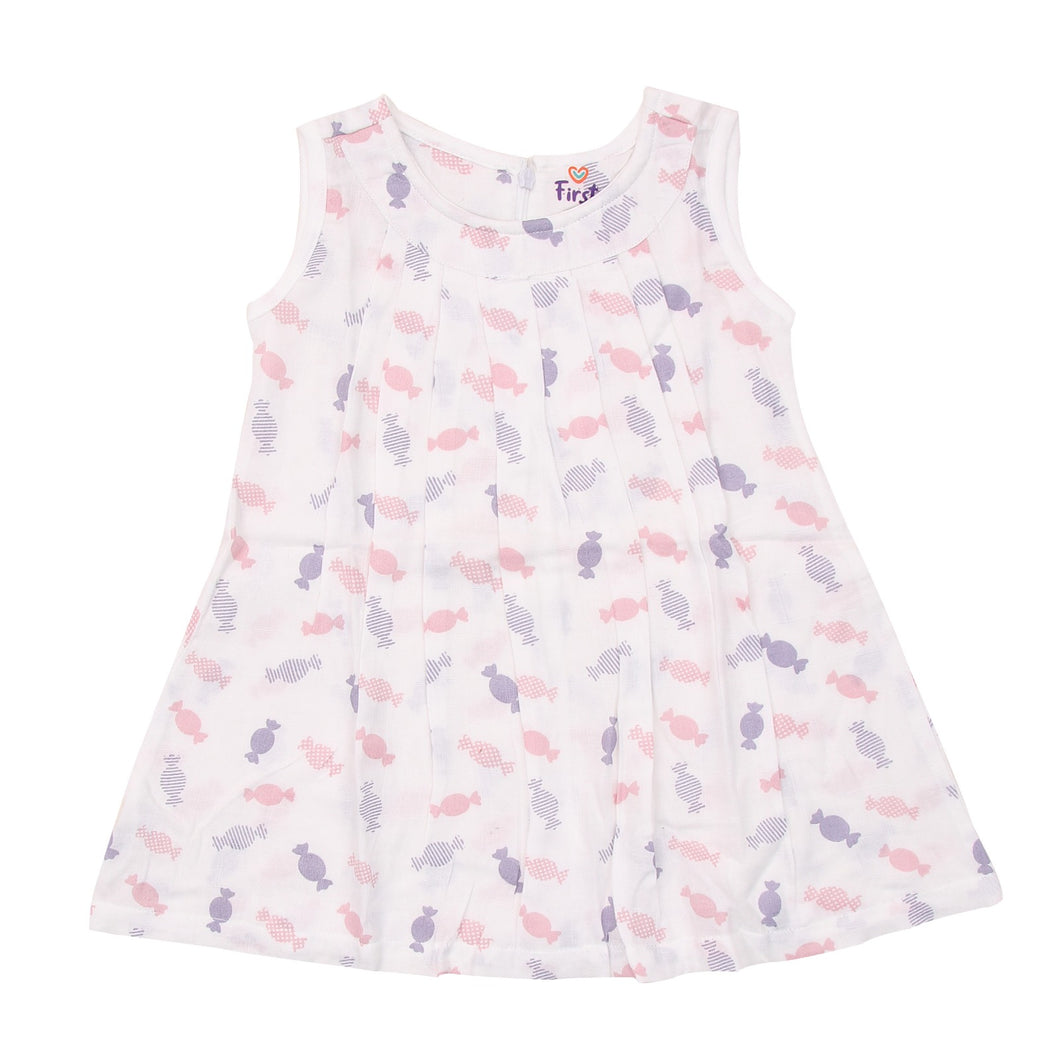 Muslin Frock 1-2 years - Chocolate