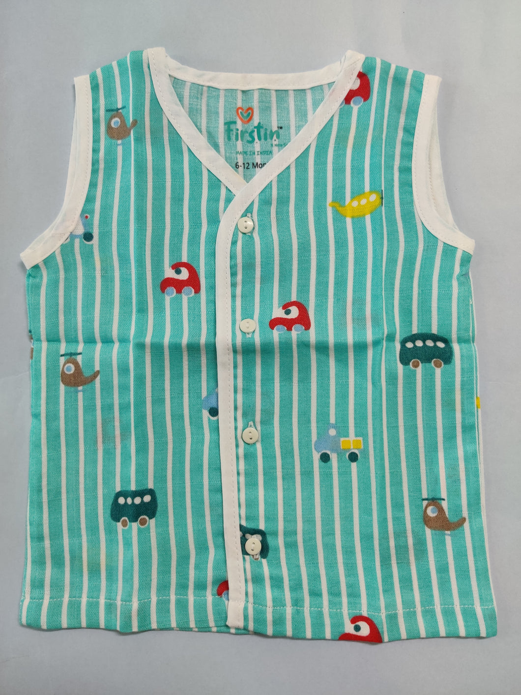 Muslin Jhabla 3-6 - Stripe