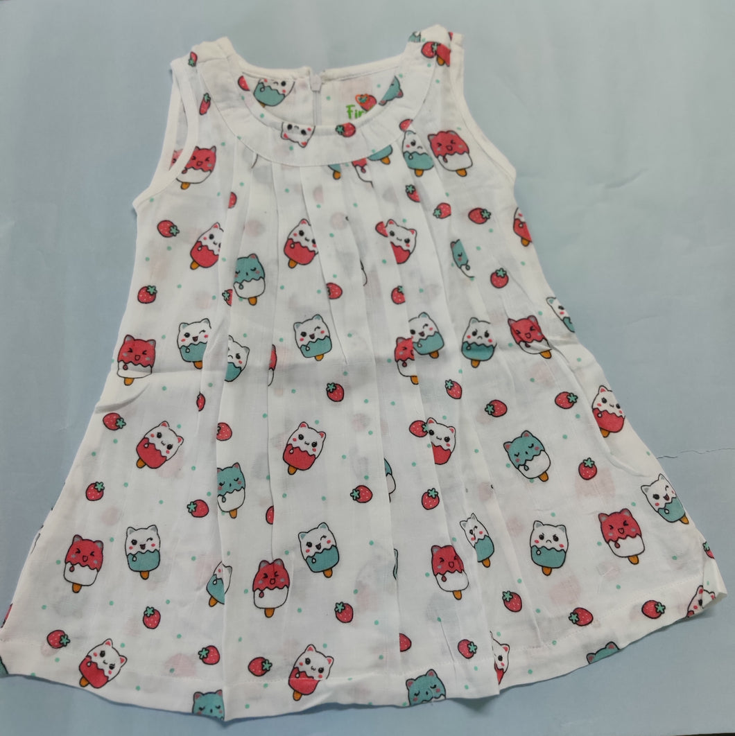 Muslin Frock 1-2 years - Icecream