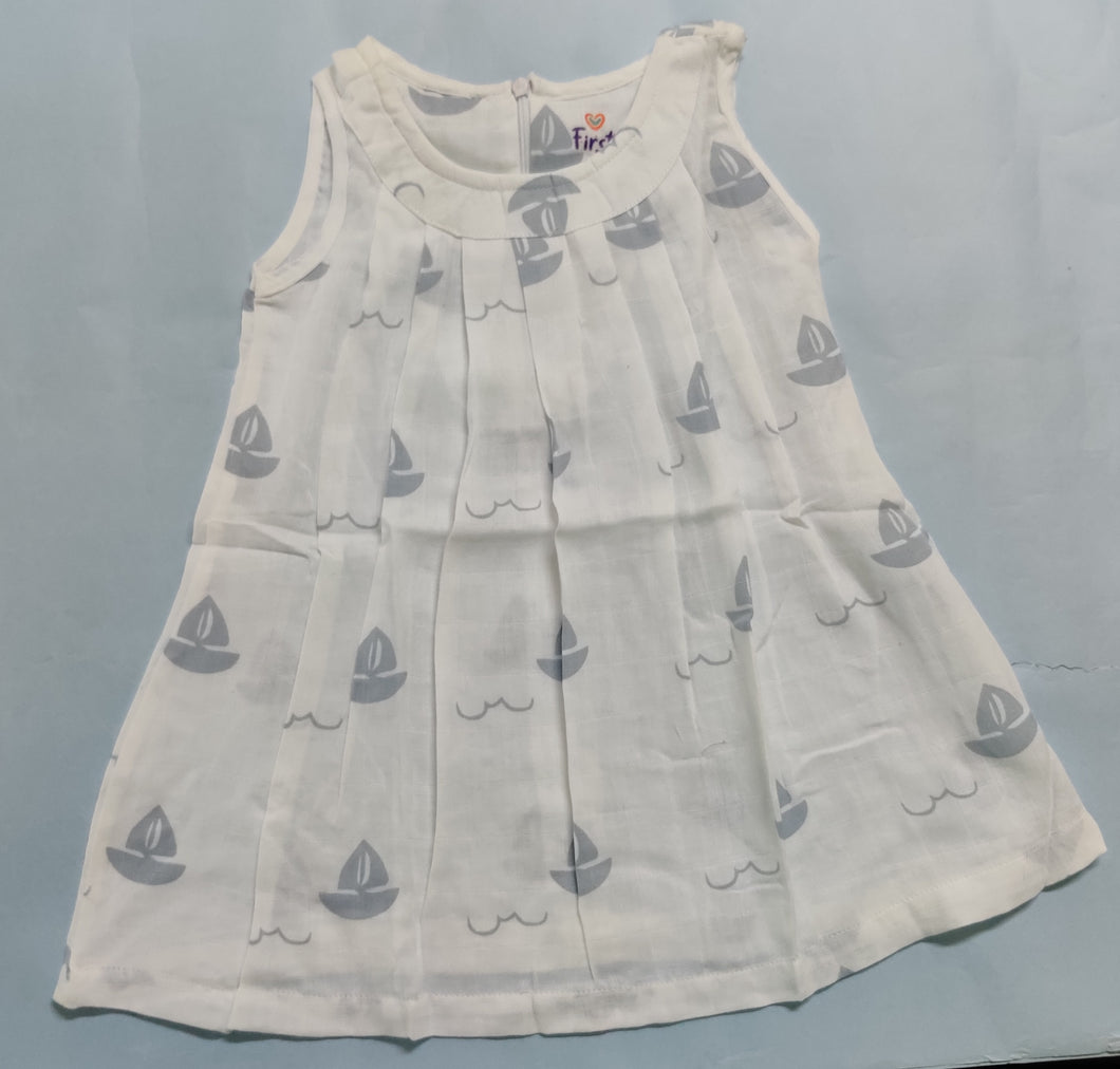 Muslin Frock 1-2 years - Sail