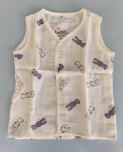 Load image into Gallery viewer, Muslin Jhabla set 1-2 years - Rabbit
