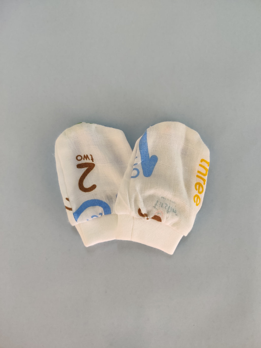 Muslin Mittens - Numbers