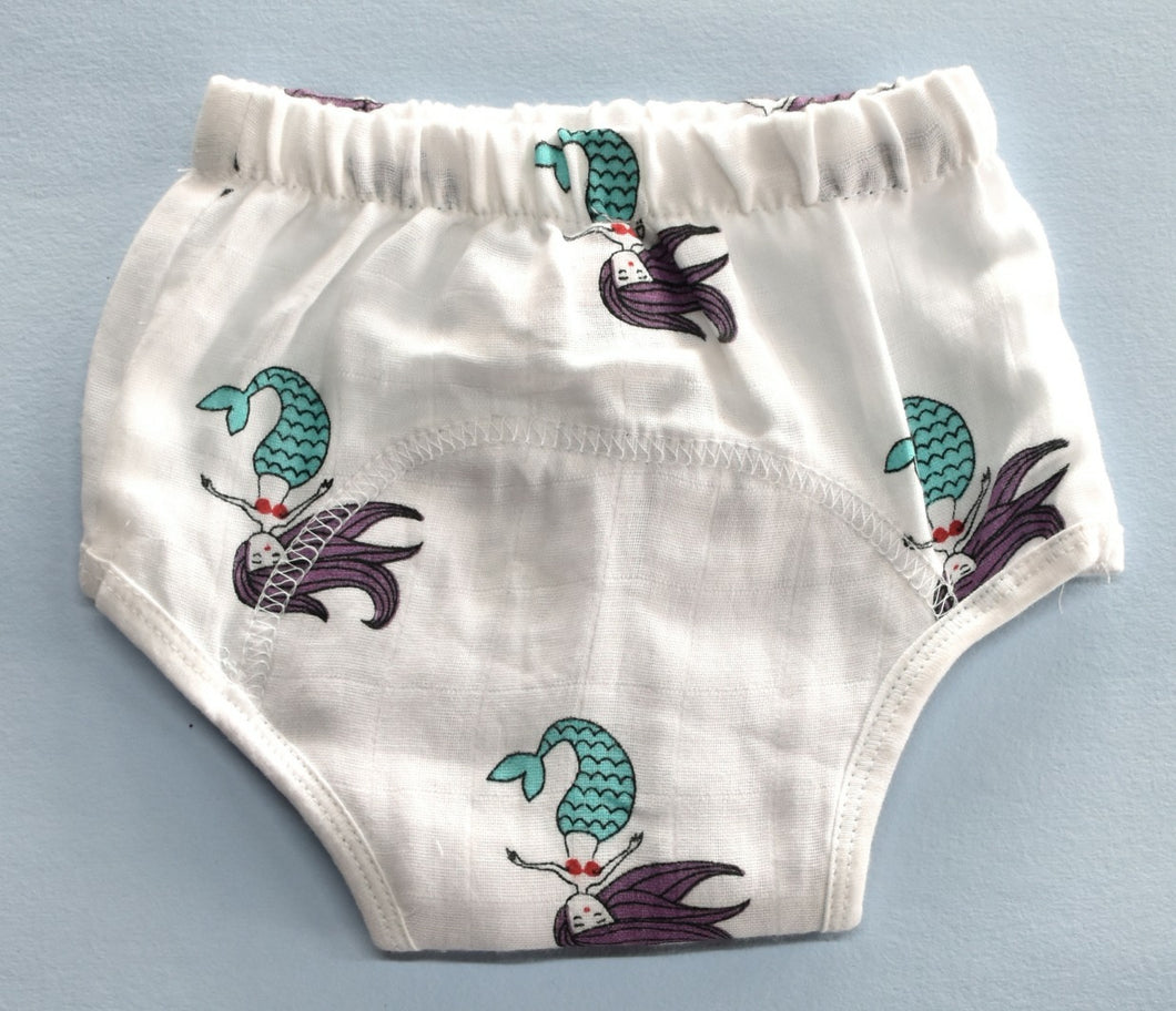 Muslin Padded underwear - Blue Mermaid