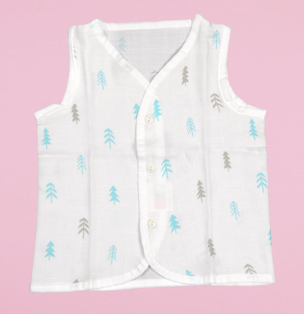 Muslin Jhabla - Pine